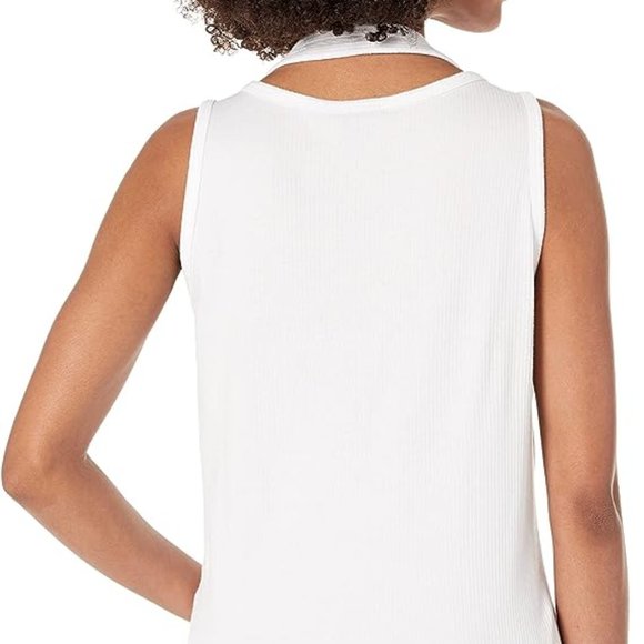 Monroe double strap white tank - Picture 2 of 7